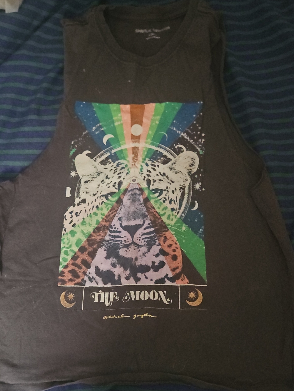 Spiritual Gangster THE MOON Leopard Muscle Tank